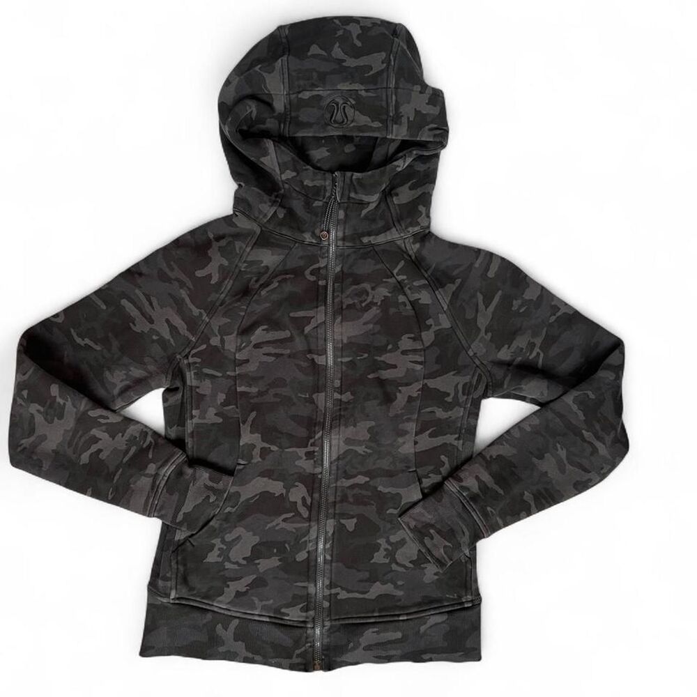 Lululemon Black Scuba Camo Hoodie